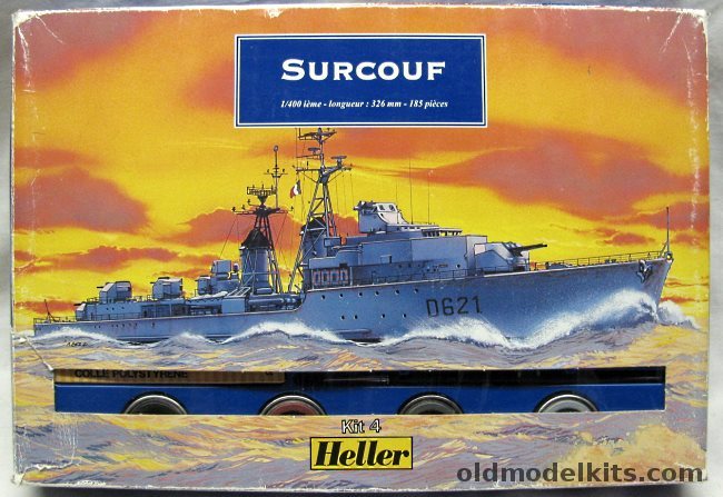 Heller 1/400 Surcouf D621 / T47 Class Destroyer, 61013 plastic model kit